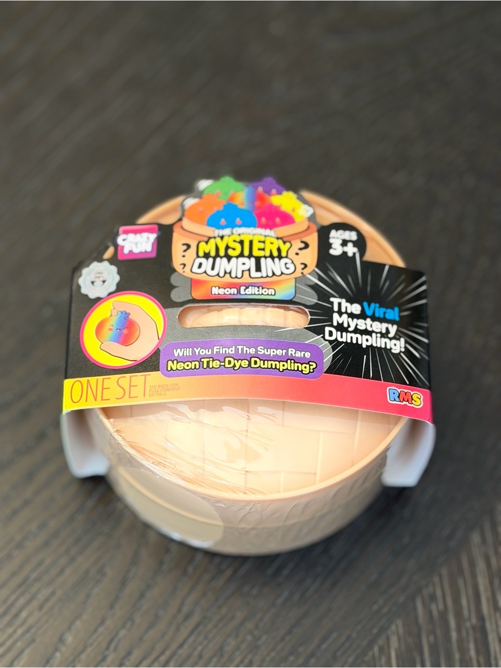 RMS Crazy Fun The Original Mystery Dumpling Squishy Fidget Toy -Neon Edition